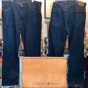 Mens 42 LUCKY BRAND JEANS 181 relaxed straight jeans denim